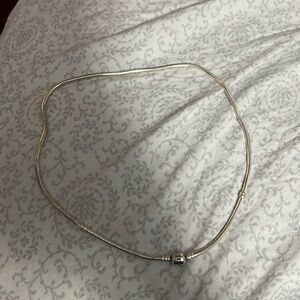 Pandora silver charm necklace